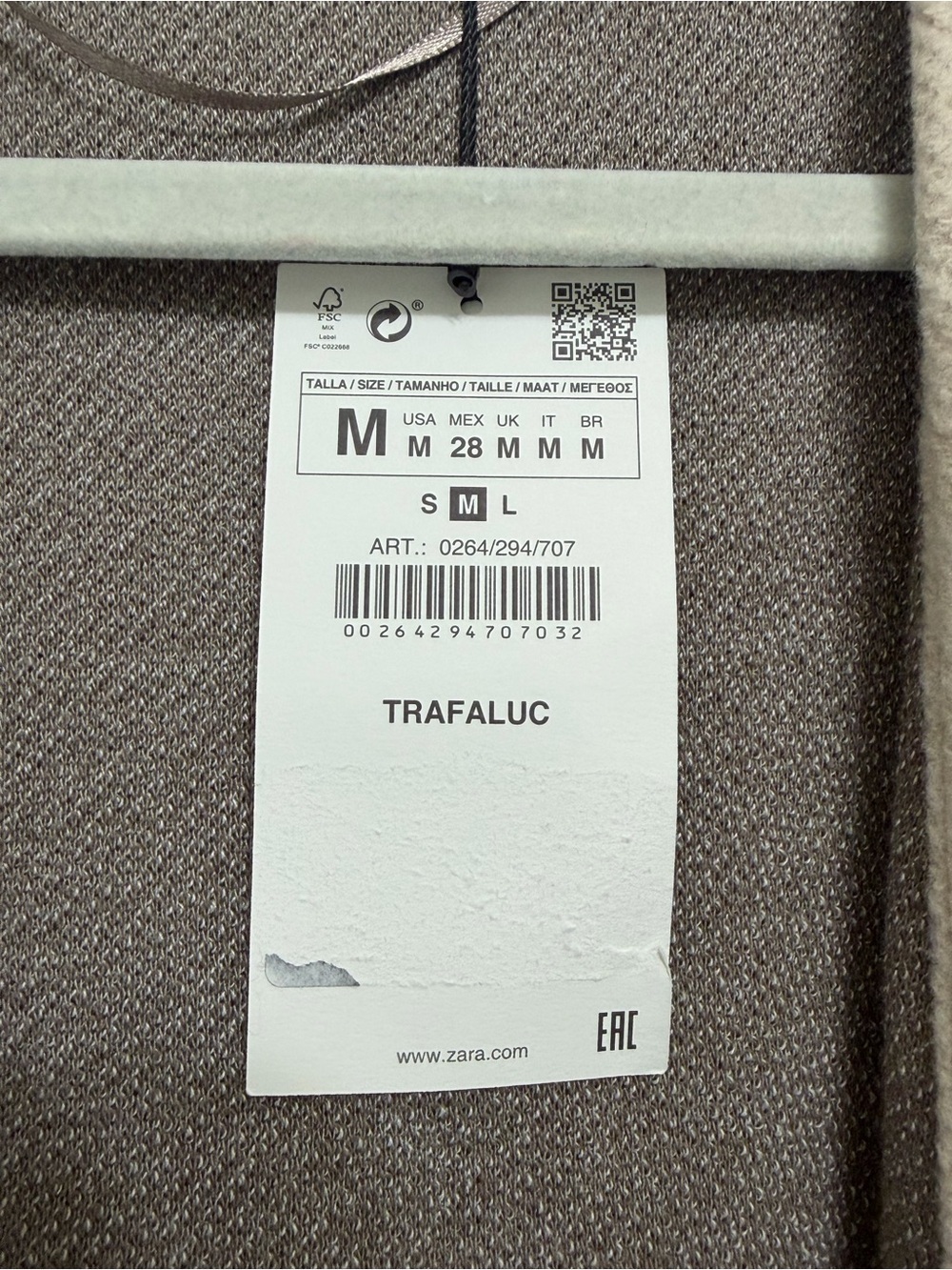 NWT Zara Trafaluc Open Front Fleece Longline Cardigan Medium - Picture 7 of 10